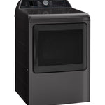 GE DIAMOND GRAY 7.4CU ELECTRIC DRYER - Dark Gray - Dryers - Additional View 2