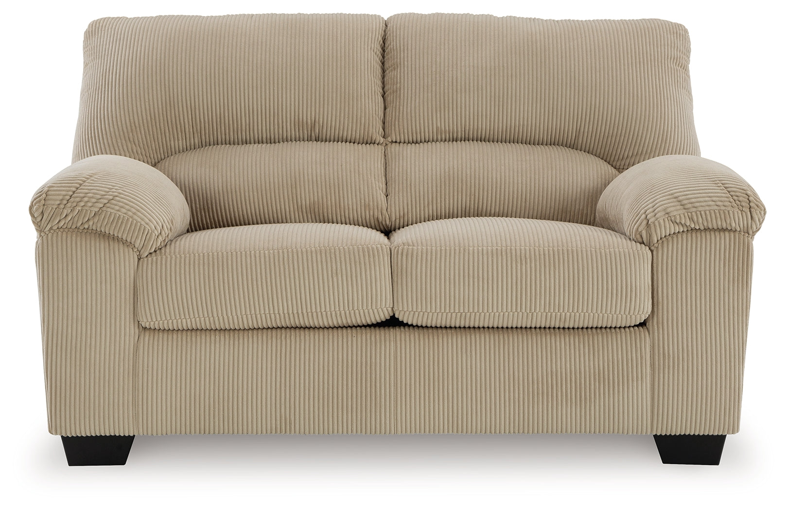 Ashley Furniture - Simplejoy Loveseat - Sand - Beige Fabric - Loveseats - Additional View 2