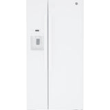 GE WHITE SIDE BY SIDE 23CU REFRIGERATOR - Refrigerators