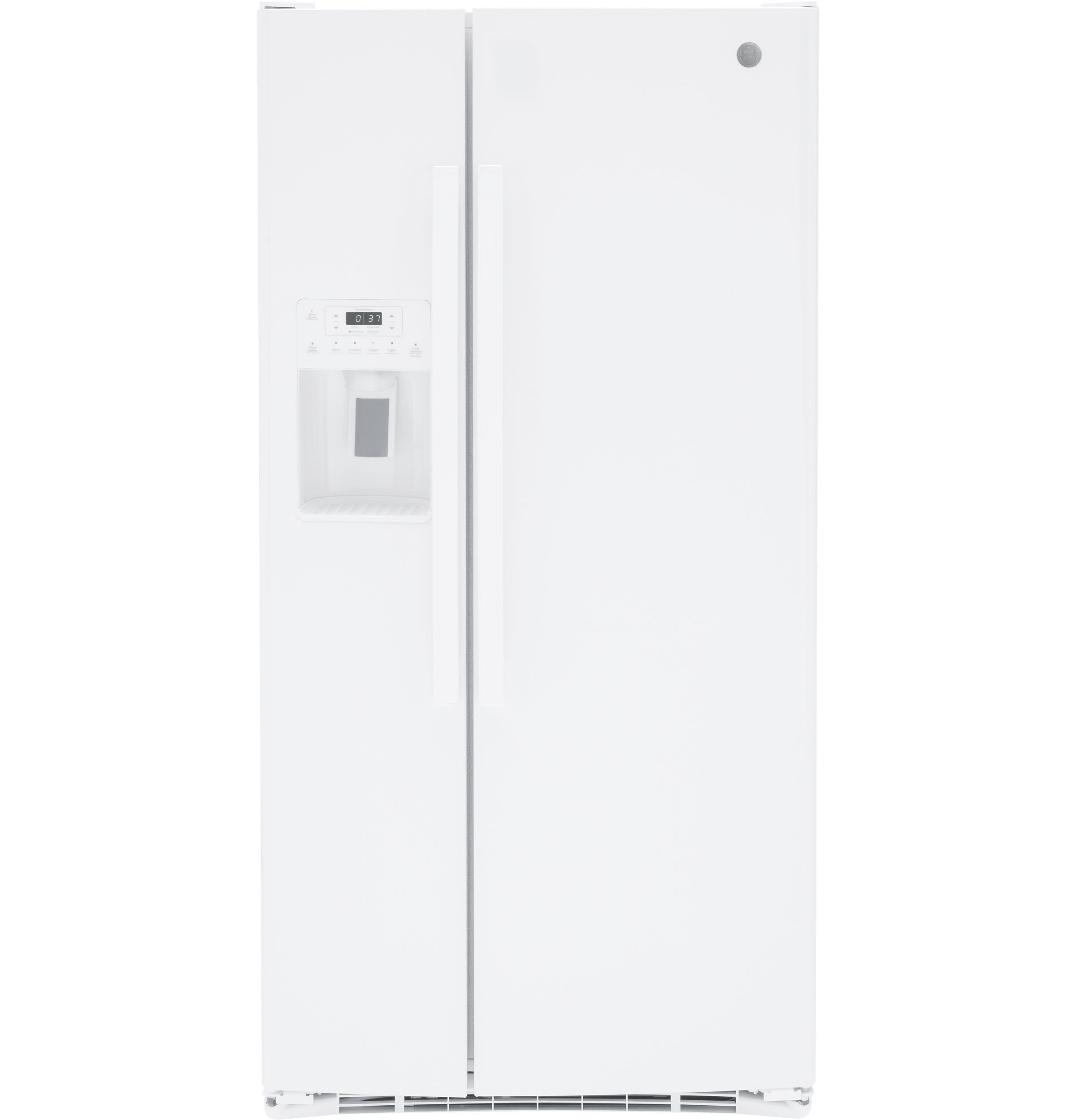 GE WHITE SIDE BY SIDE 23CU REFRIGERATOR - Refrigerators