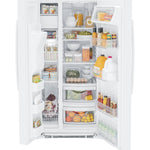 GE WHITE SIDE BY SIDE 23CU REFRIGERATOR - Refrigerators - Additional View 1