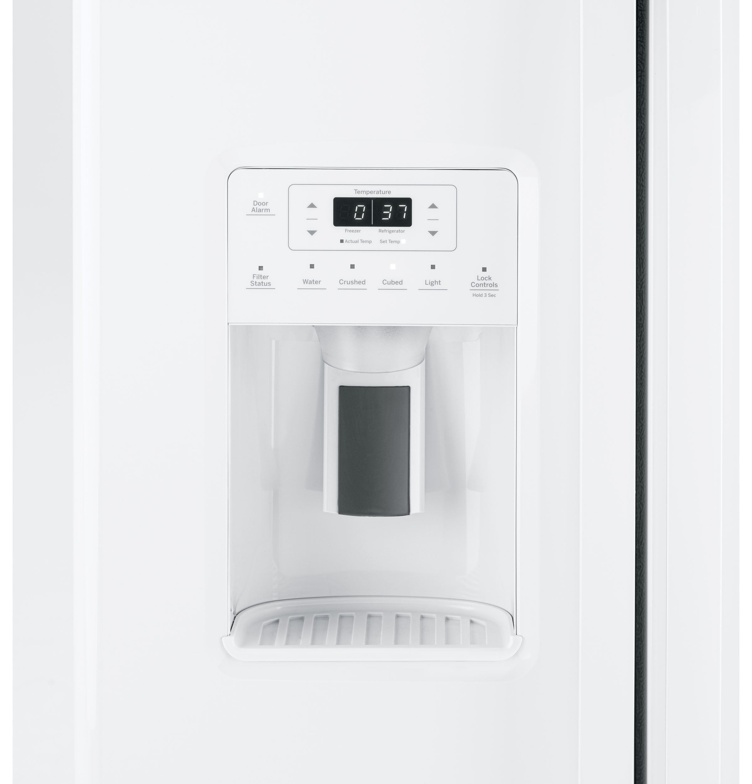 GE WHITE SIDE BY SIDE 23CU REFRIGERATOR - Refrigerators - Additional View 5