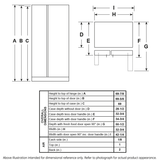 GE WHITE SIDE BY SIDE 23CU REFRIGERATOR - Refrigerators - Additional View 24