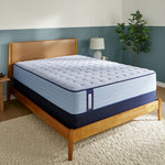 Tempur Sealy - MEDINA II FIRM KING MATTRESS - Light Blue|Blue Fabric - Mattresses