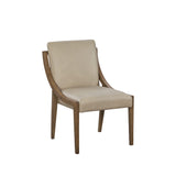 Elure Leather Sling Chair - Latte