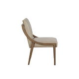 Elure Leather Sling Chair - Latte