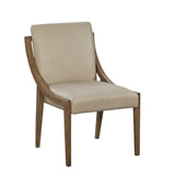 Elure Leather Sling Chair - Latte