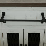 International Furniture Direct - PUEBLO WHITE KITCHEN ISLAND - White|Dark Brown Wood - Islands & Carts - Additional View 9
