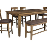Broxtyn 6 Piece Counter Height Dining Set
