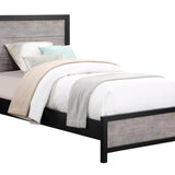 Daughtrey Black Twin Panel Bed
