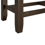 Elements International - COLORADO COUNTER STORAGE BENCH - Dark Brown Fabric - Benches - Additional View 8
