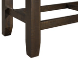 Elements International - COLORADO COUNTER STORAGE BENCH - Dark Brown Fabric - Benches - Additional View 8
