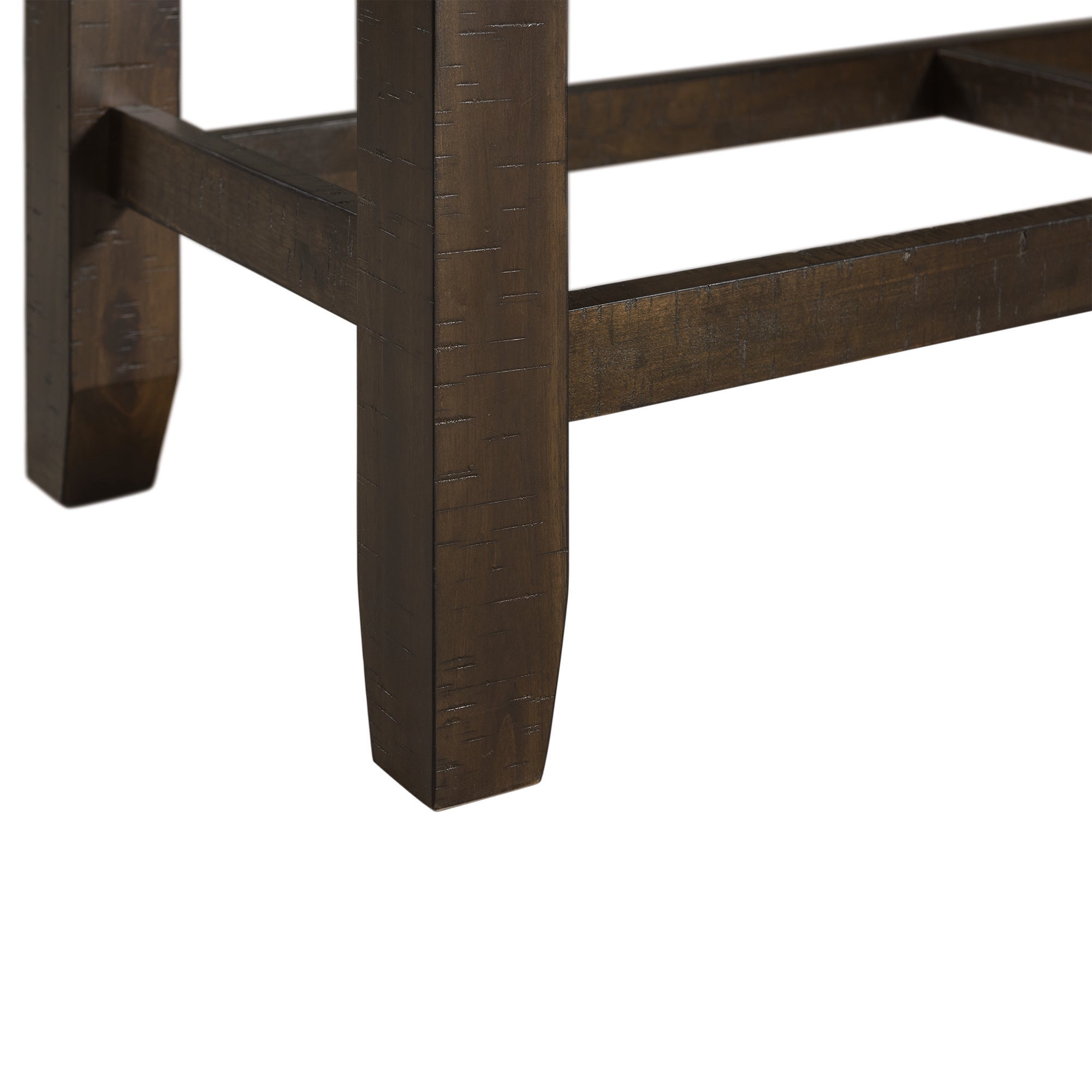 Elements International - COLORADO COUNTER STORAGE BENCH - Dark Brown Fabric - Benches - Additional View 8