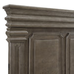 Elements International - KINGS COURT GREY QUEEN BED - Dark Gray Wood - Beds - Additional View 3