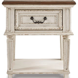 Ashley Furniture - Realyn One Drawer Night Stand - White Wood - Nightstands - Additional View 4