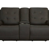 IRIS CHARCOAL RECLINING POWER LOVESEAT WITH CONSOLE P2