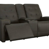 IRIS CHARCOAL RECLINING POWER LOVESEAT WITH CONSOLE P2 - Additional View 2