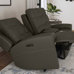 IRIS CHARCOAL RECLINING POWER LOVESEAT WITH CONSOLE P2 - Additional View 4
