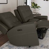 IRIS CHARCOAL RECLINING POWER LOVESEAT WITH CONSOLE P2 - Additional View 4