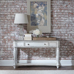 Liberty Furniture - MAGNOLIA MANOR SOFA TABLE - White|Dark Brown Wood - Tables - Additional View 1