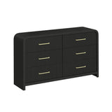 Elements International - RIDGEMONT BLACK DRESSER - Wood - Dresser & Mirror