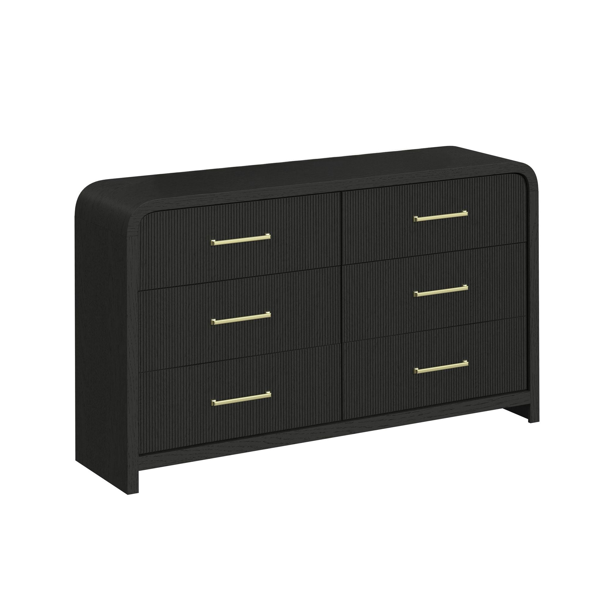 Elements International - RIDGEMONT BLACK DRESSER - Wood - Dresser & Mirror