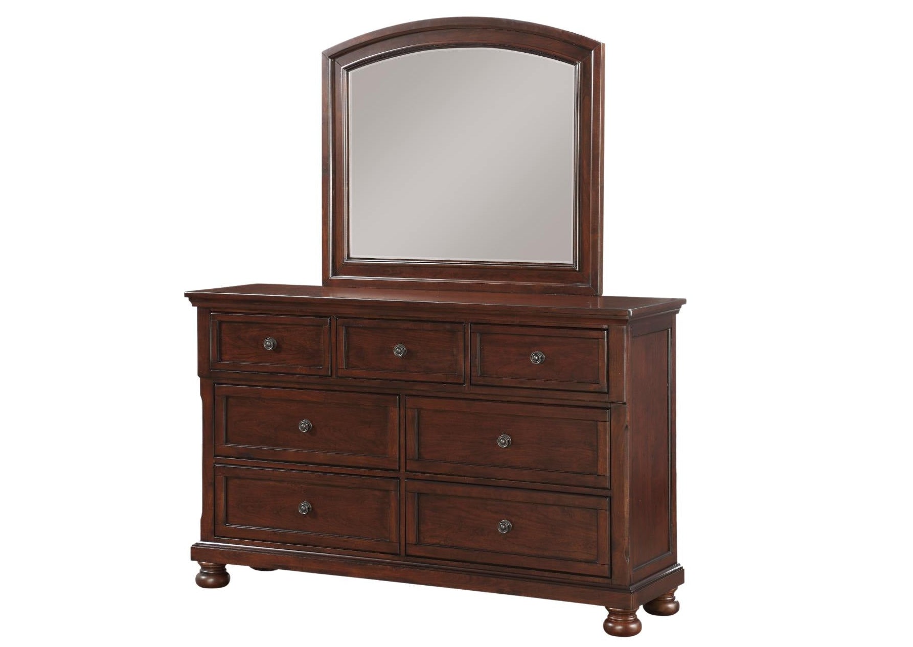 Kingsman Dresser And Mirror - Cherry