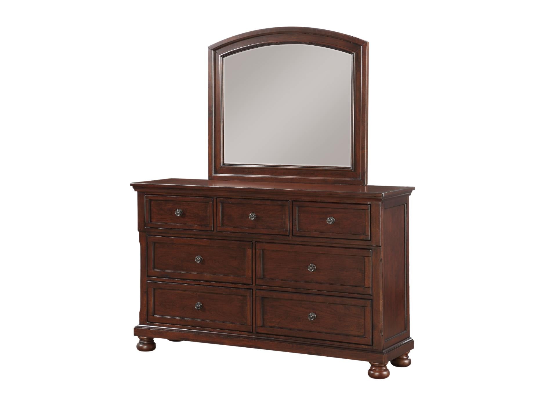 Kingsman Dresser And Mirror - Cherry