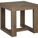 Ashley Furniture - CARITON GRAY SQUARE END TABLE - Wood - Tables