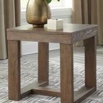 Ashley Furniture - CARITON GRAY SQUARE END TABLE - Wood - Tables - Additional View 1