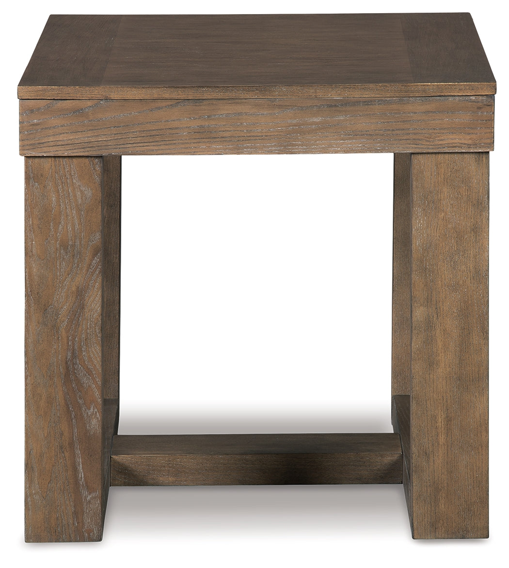Ashley Furniture - CARITON GRAY SQUARE END TABLE - Wood - Tables - Additional View 2