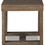 Ashley Furniture - CARITON GRAY SQUARE END TABLE - Wood - Tables - Additional View 4