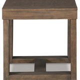 Ashley Furniture - CARITON GRAY SQUARE END TABLE - Wood - Tables - Additional View 4