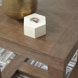 Ashley Furniture - CARITON GRAY SQUARE END TABLE - Wood - Tables - Additional View 5
