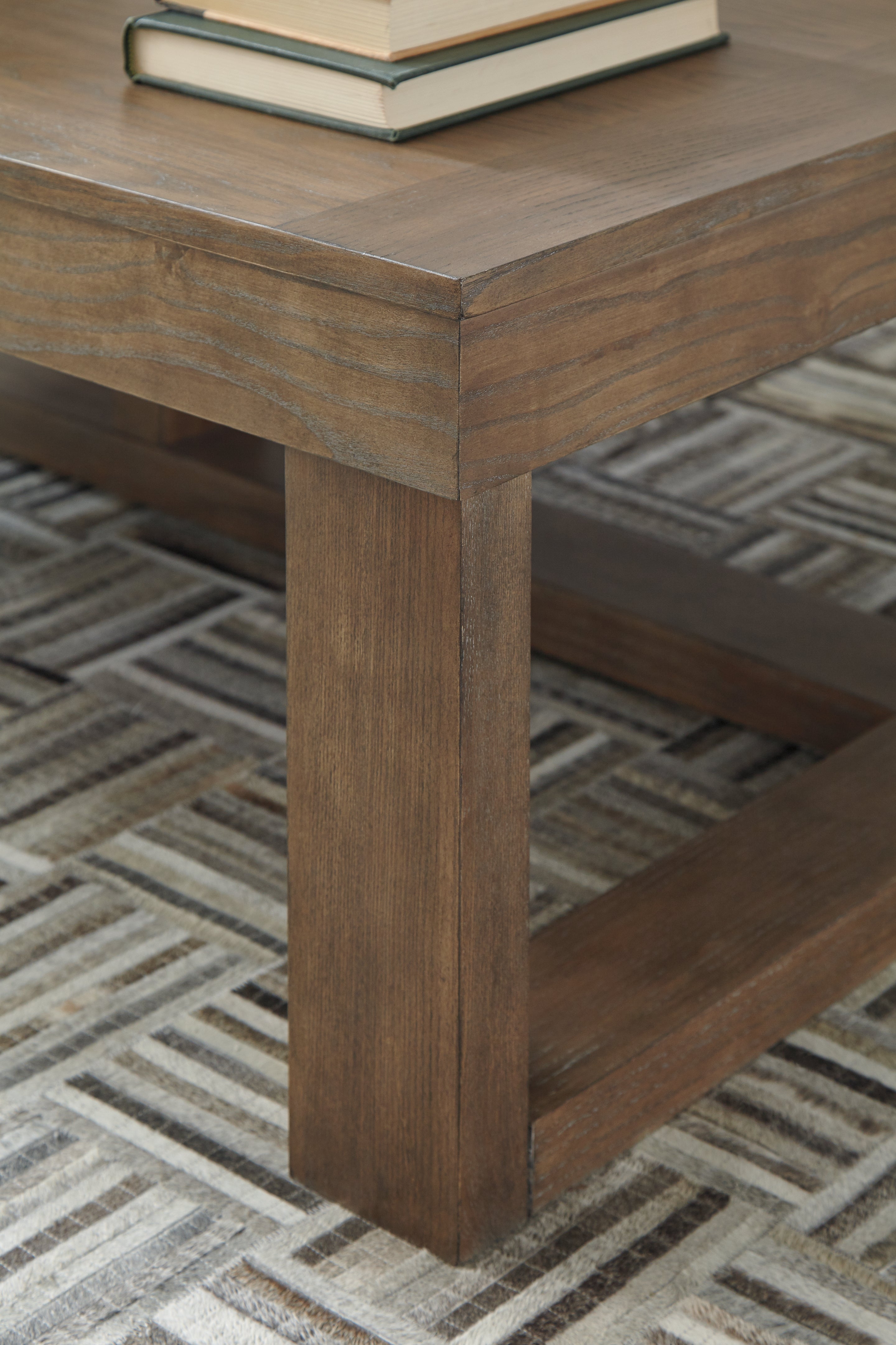 Ashley Furniture - CARITON GRAY RECTANGULAR COCKTAIL TABLE - Wood - Tables - Additional View 5