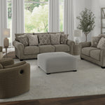 Jackson Furniture Industries - Brixton Stone Accent Swivel Chair - Gray Fabric - Chairs