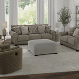 Jackson Furniture Industries - Brixton Stone Accent Swivel Chair - Gray Fabric - Chairs