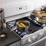 GE 30" Free-Standing Gas Range, Edge-To-Edge Cooktop - White - Ranges - Additional View 6