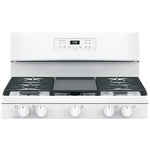 GE 30" Free-Standing Gas Range, Edge-To-Edge Cooktop - White - Ranges - Additional View 7