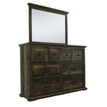 Mossberg Rustic Dresser And Mirror - Grey - Additional View 1