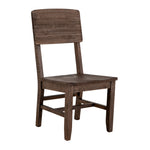 International Furniture Direct - SAHARA WOOD CHAIR - Dark Brown - Chairs