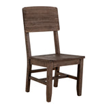 International Furniture Direct - SAHARA WOOD CHAIR - Dark Brown - Chairs