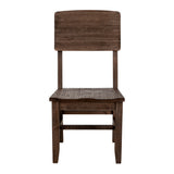 International Furniture Direct - SAHARA WOOD CHAIR - Dark Brown - Chairs - Additional View 1