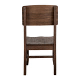 International Furniture Direct - SAHARA WOOD CHAIR - Dark Brown - Chairs - Additional View 4