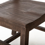 International Furniture Direct - SAHARA WOOD CHAIR - Dark Brown - Chairs - Additional View 6