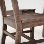International Furniture Direct - SAHARA WOOD CHAIR - Dark Brown - Chairs - Additional View 7