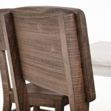 International Furniture Direct - SAHARA WOOD CHAIR - Dark Brown - Chairs - Additional View 8