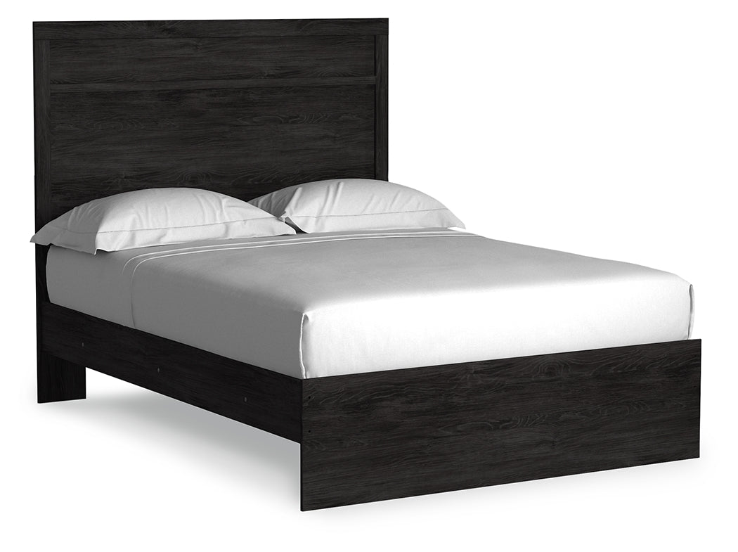 Ashley Furniture - Belachime Full Panel Bed - Black - Wood - Beds