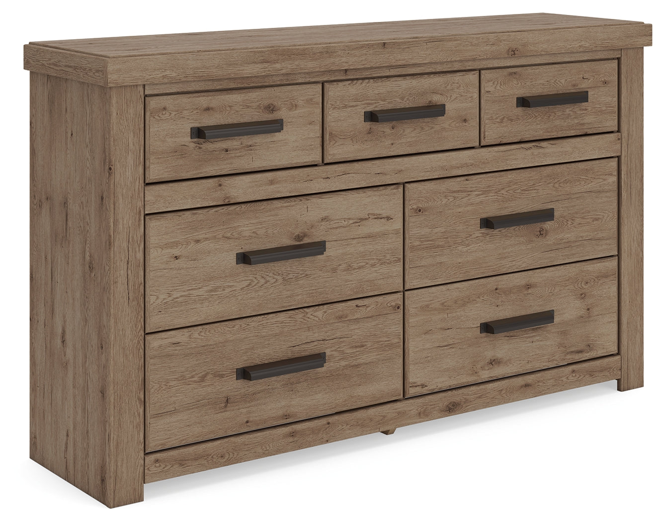 Ashley Furniture - GARISTYN DRESSER - Light Brown Wood - Dresser & Mirror