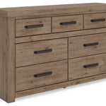 Ashley Furniture - GARISTYN DRESSER - Light Brown Wood - Dresser & Mirror